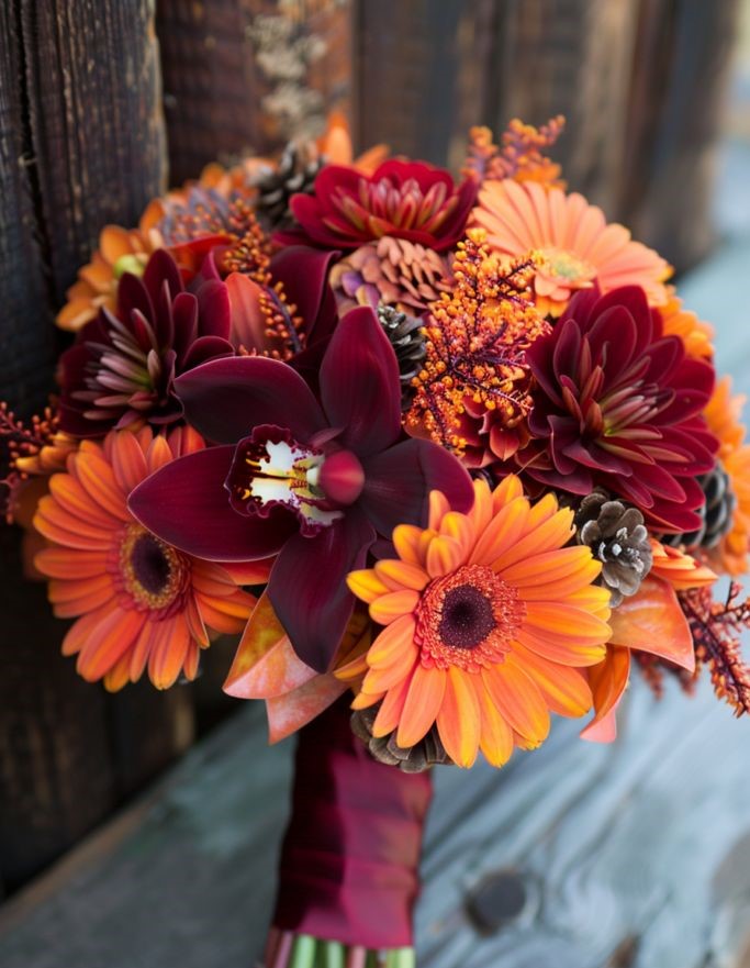 Warm Coloured Flowers
