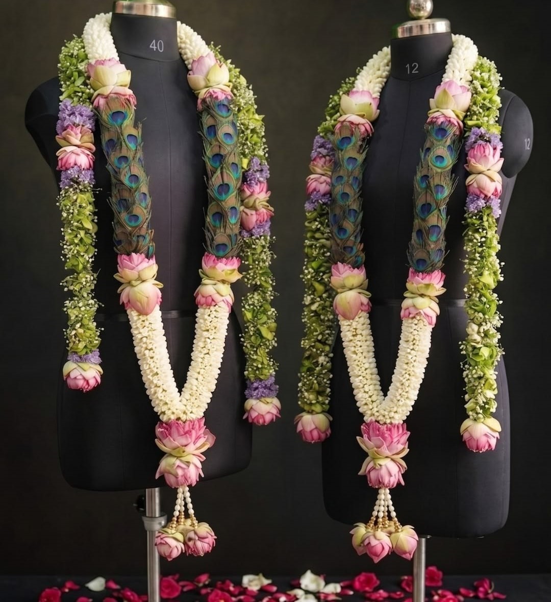 Beautiful bridal flower garland